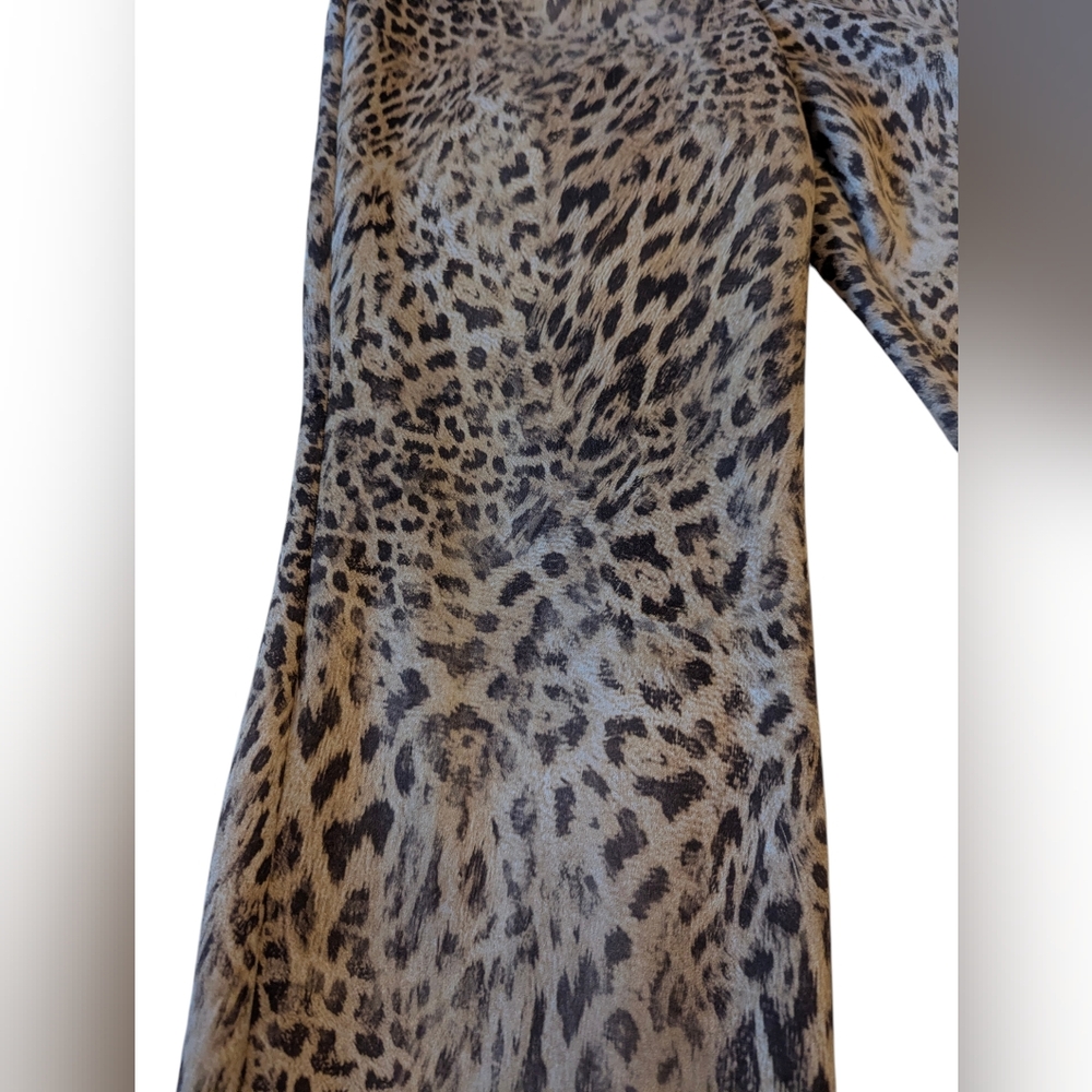 Luxe Slims Leopard Print Pants - Picture 2 of 5